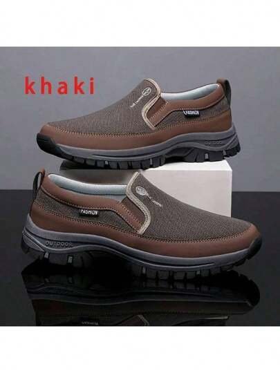 Tênis casual leve e elástico, ajuste confortável para trilha e uso diário.