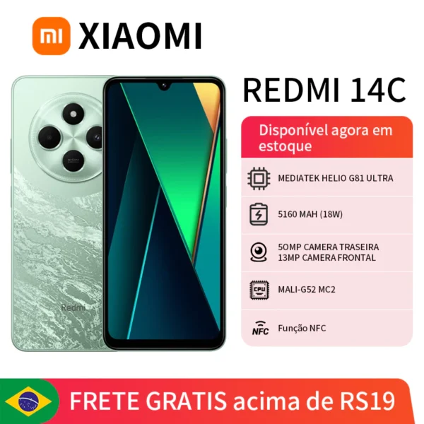 Xiaomi Redmi 14C Dual SIM 4/128G ou 8/256G