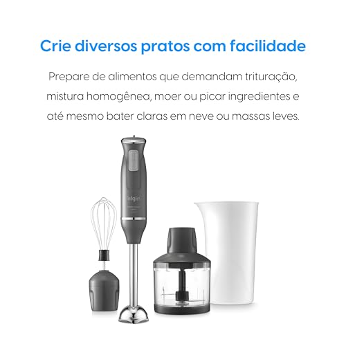 Mixer Power Inox 3 em 1 600W Elgin Lunar 110V - Mixer, triturador e batedor - Imagem 2