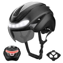 Capacete de Ciclismo Horntour HT‑16 – LED + Viseira Magnética