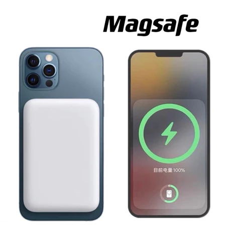 Carregador Portátil Indução 5000mAh Magsafe