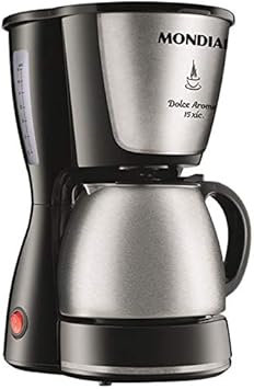 Cafeteira Elétrica Dolce Arome, Mondial, Preto/Inox, 550W, 110V - C-34 JI 15X