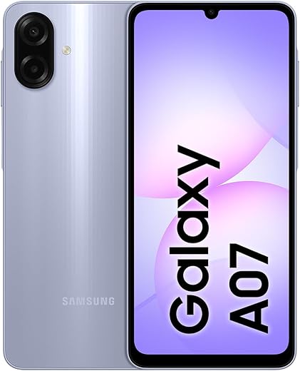 Celular Samsung Galaxy A07 128GB, 4GB, Câm. 50MP, Tela 6.7"- Violeta