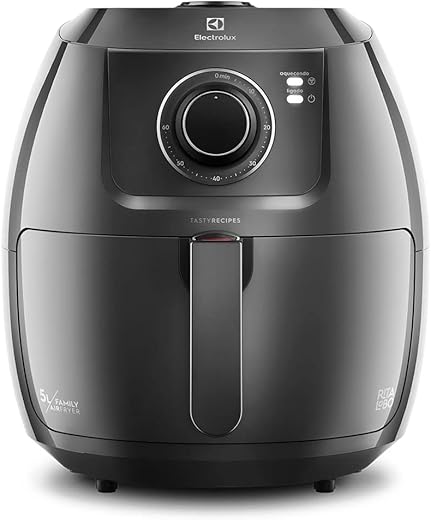 Fritadeira Elétrica sem oleo Grand Airfryer 5L mecanica Electrolux EAF50 grafite 1800W 127v