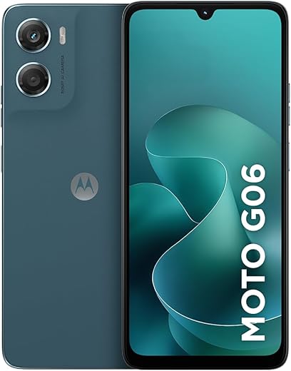 Smartphone Motorola Moto g06-128GB 12GB (4GB RAM + 8GB Ram Boost) e Camera 50MP com AI Bateria de 5200 mAh Tela 6.9" - Azul Marinho