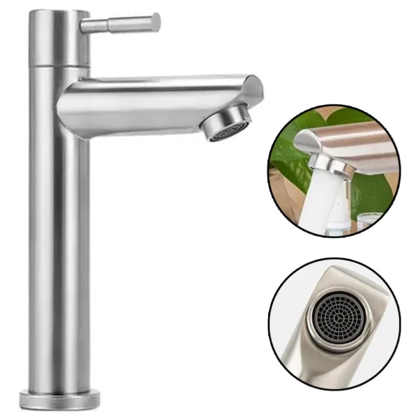 Torneira Para Banheiro Lavabo Pia Cuba Baixa Luxo Prata 6018