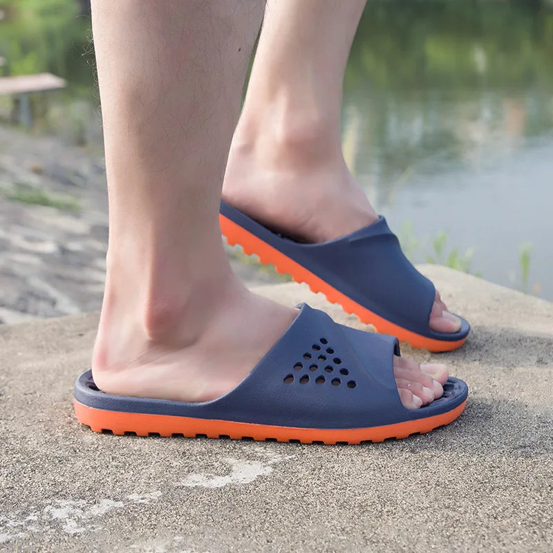 Men Slides Non-slip Summer Massage Flip Flops Indoor Slipper Man Sandals Beach Shoes Men - Imagem 3