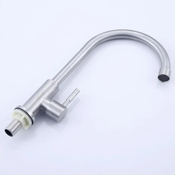 Modern Style Stainless Steel Kitchen Sink Faucet 360 Degree Rotation Torneira Cozinha Cold Taps With 1 Hose