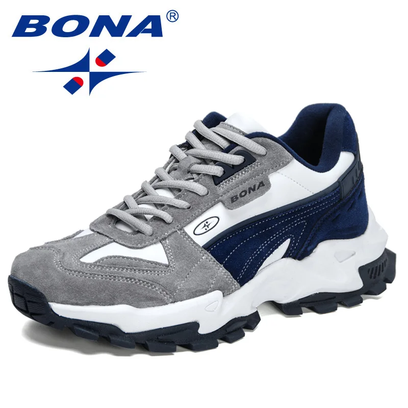 BONA 2023 New Designers Athletic Breathable Footwear Running Shoes Men Comfortable Sneakers Man Zapatillas Walking Jogging Shoe - Imagem 5