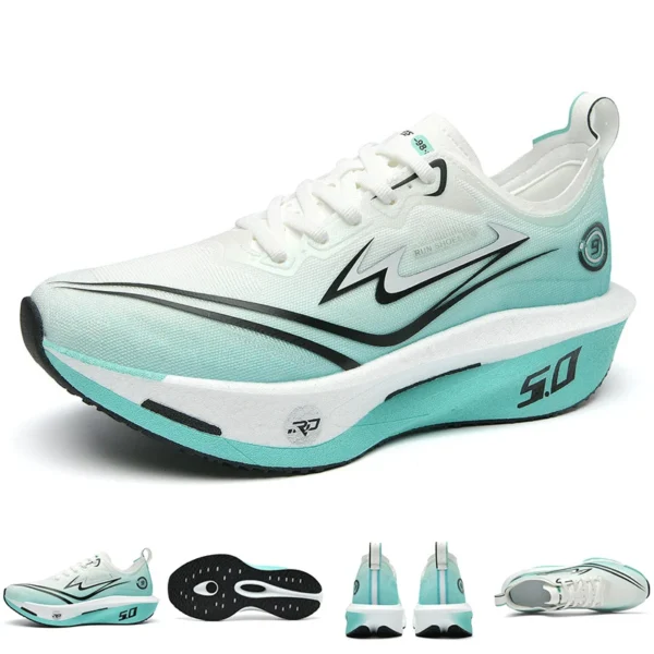 Men's Sports Shoes Cushioning Non-Slip Flat Wear Resistant Sneakers Breathable Platform Soft Running Shoes for Man Off Marathon