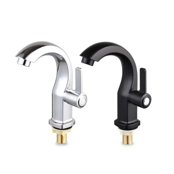 Bathroom Basin Faucet with ABS Water Purifier Single Lever Hole Tap Cold Water Only for Bathroom and Kitchen Deck Mounted Sink