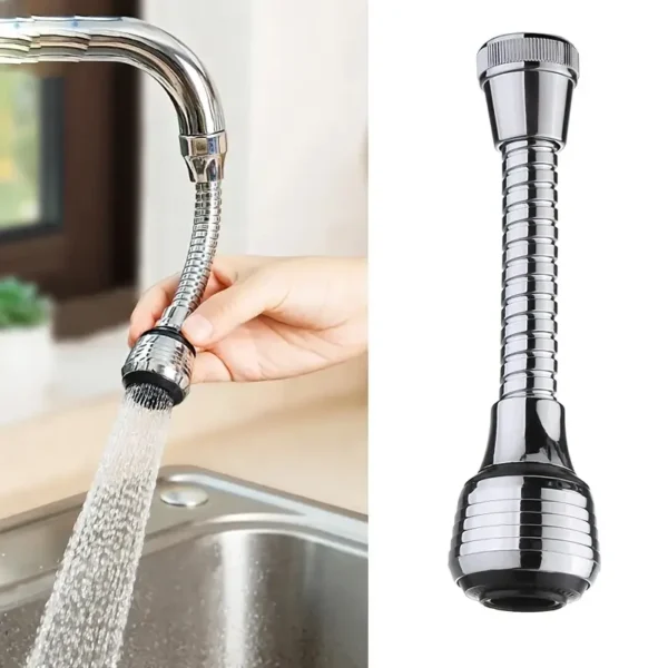1PC Faucet Splash Guard Faucet Extender Household Water Outlet Bubbler Basin Faucet Water Saver Universal Rotation Flushing