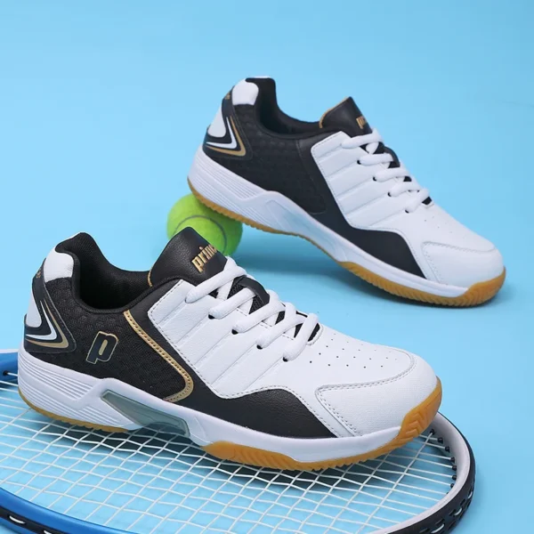 Professional Men Women Leather Badminton shoes Couple Anti-Slip Training Sneaker Lightweight Tennis Shoes Volleyball sport shoes