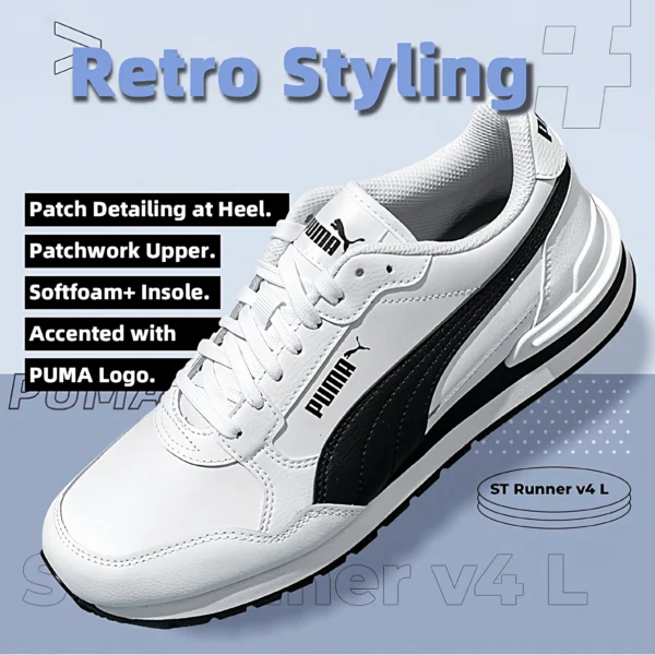 Puma Men's and Women's Shoes, Sports Shoes, Lightweight Retro Casual Shoes, Daily Commuting Sneakers 399068-02