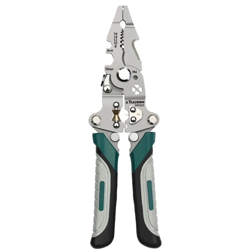 Pelacables plegable, diseño de polea, divisor de cables de electricista multifunción, alicates para bobinar cables, alicates