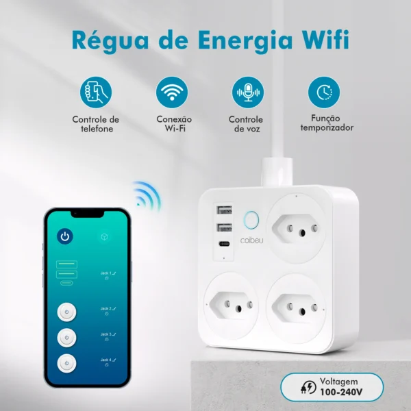 Smart Switch with socket, Brazil line filter, smart plug, USB socket, Smart Switch, Smart Socket