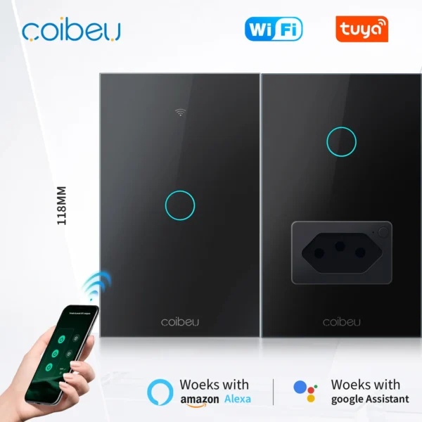 Alexa, wall panels, WiFi smart socket, Smart Switch, Tuya, plug, USB socket, extensive socket