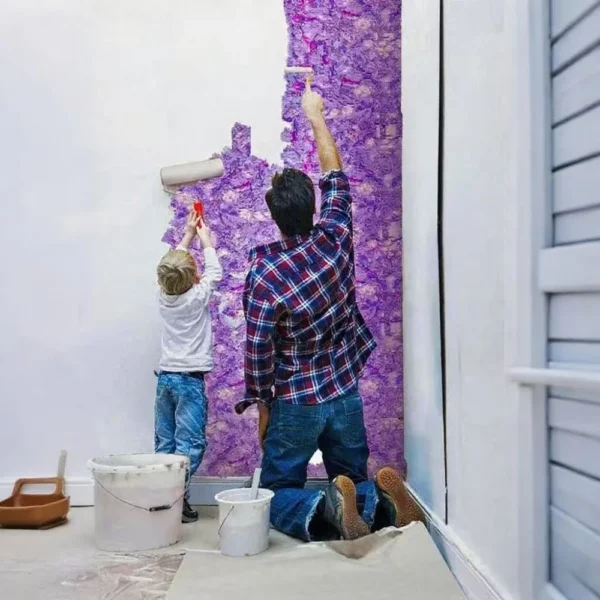 Plant Fiber Wall Clothe Durable Plant Glue Powder Wall Mud Absorbs Noise Heat Insulation Coating Wall Covering Liquid Wallpaper