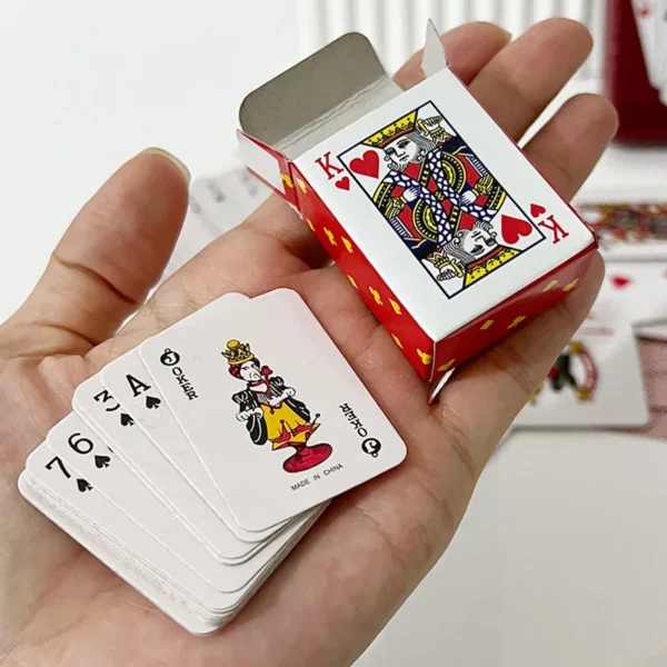 Mini Poker Playing Cards Cute Novelty Funny Gifts Travel Toys Party Games For Kids Adults Juegos De Mesas Para Toda La Familia