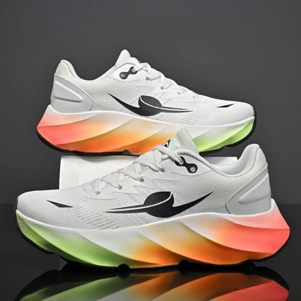 Carbon Plate Men Running Shoes Marathon Speciality Sports Breathable Lightweight Women's Comfortable Nonskid Leisure Sneakers